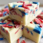 4th of July White Chocolate Fudge