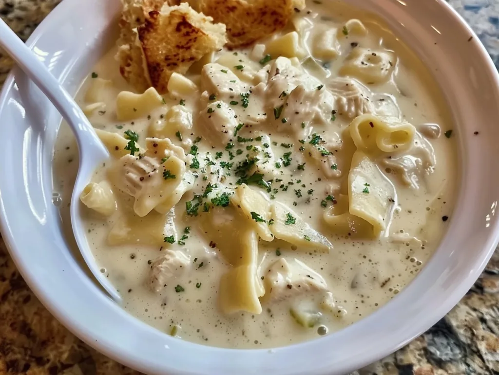 Creamy Chicken Alfredo Soup: A Family Favorite 4 Creamy Chicken Alfredo Soup: A Family Favorite