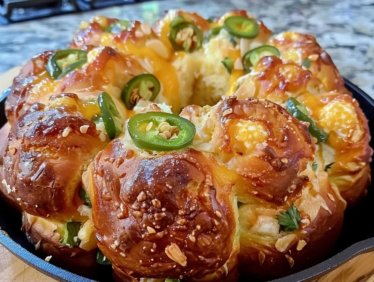 Jalapeño Popper Monkey Bread: The Ultimate Cheesy Bake