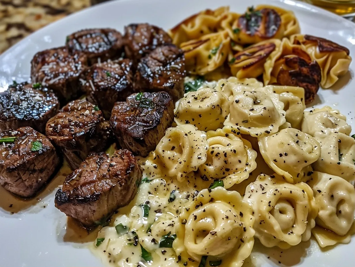Garlic Butter Steak Bites & Creamy Alfredo Tortellini: The Ultimate Comfort Meal 3 Garlic Butter Steak Bites & Creamy Alfredo Tortellini: The Ultimate Comfort Meal