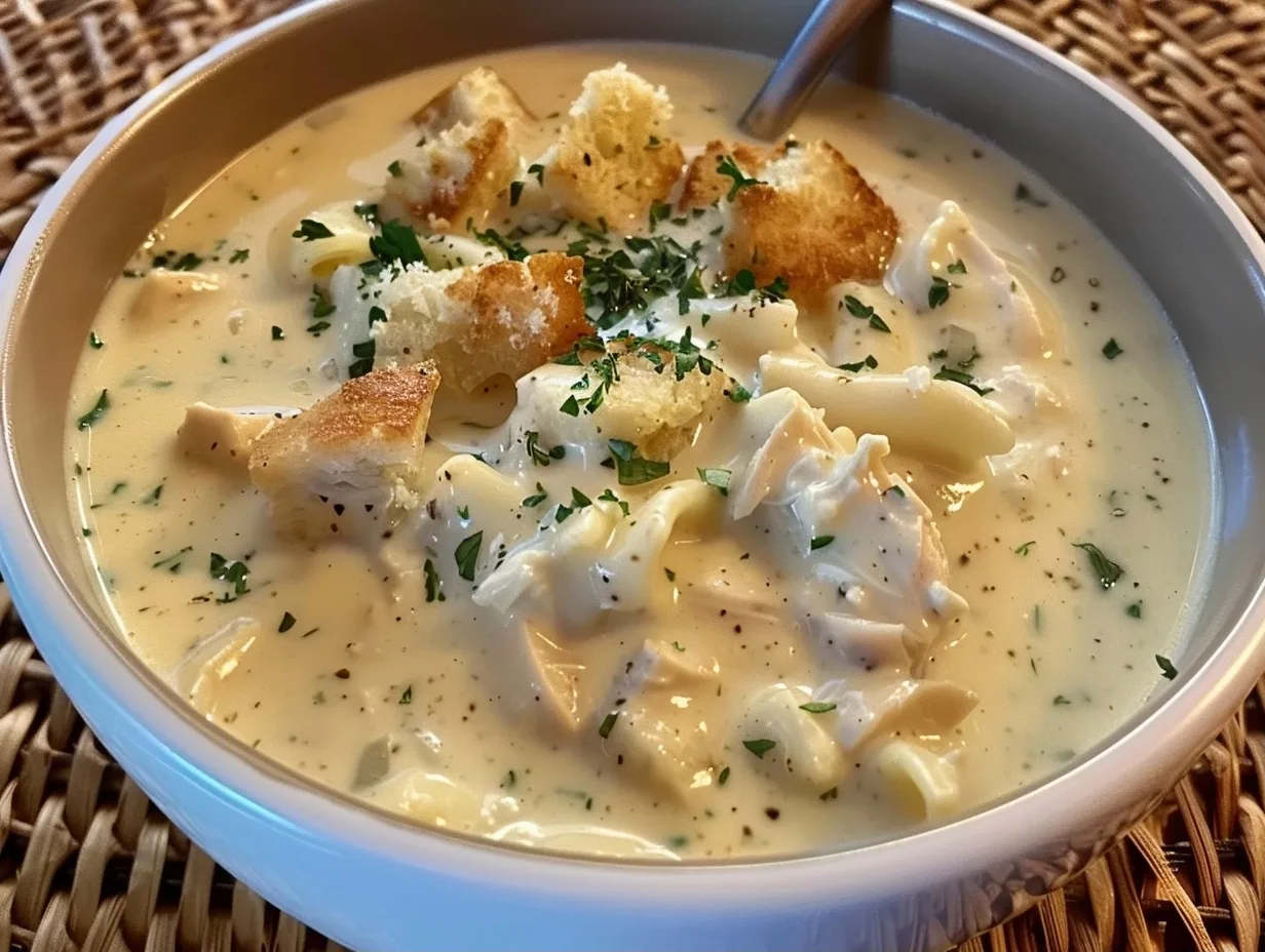Creamy Chicken Alfredo Soup: A Family Favorite 3 Creamy Chicken Alfredo Soup: A Family Favorite