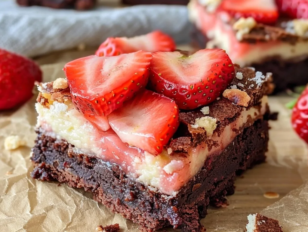 Strawberry Shortcake Brownies: A Family Favorite