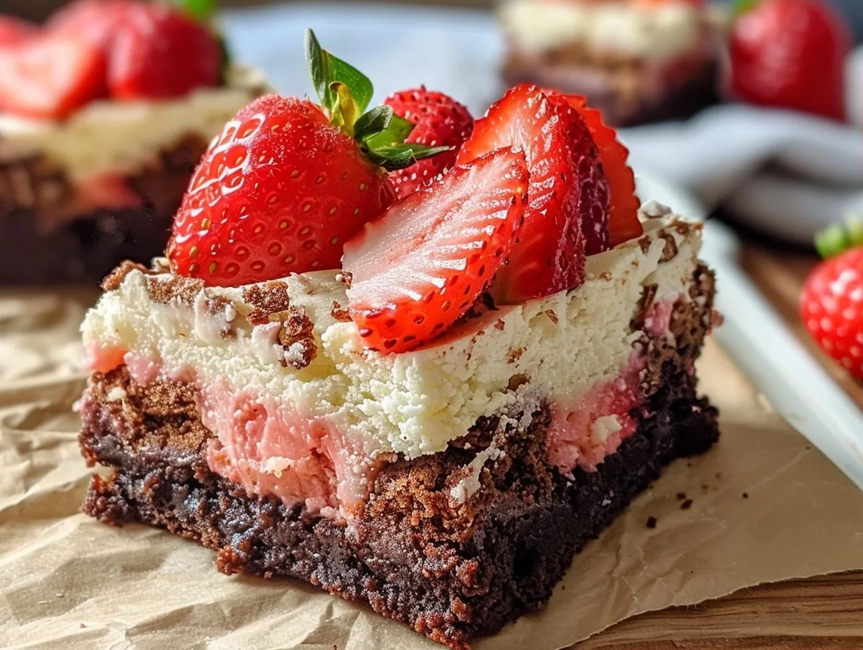 Strawberry Shortcake Brownies: A Family Favorite