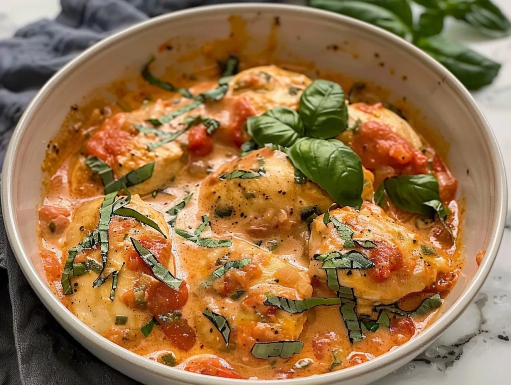 Slow Cooker Creamy Tomato Basil Chicken 4 Slow Cooker Creamy Tomato Basil Chicken