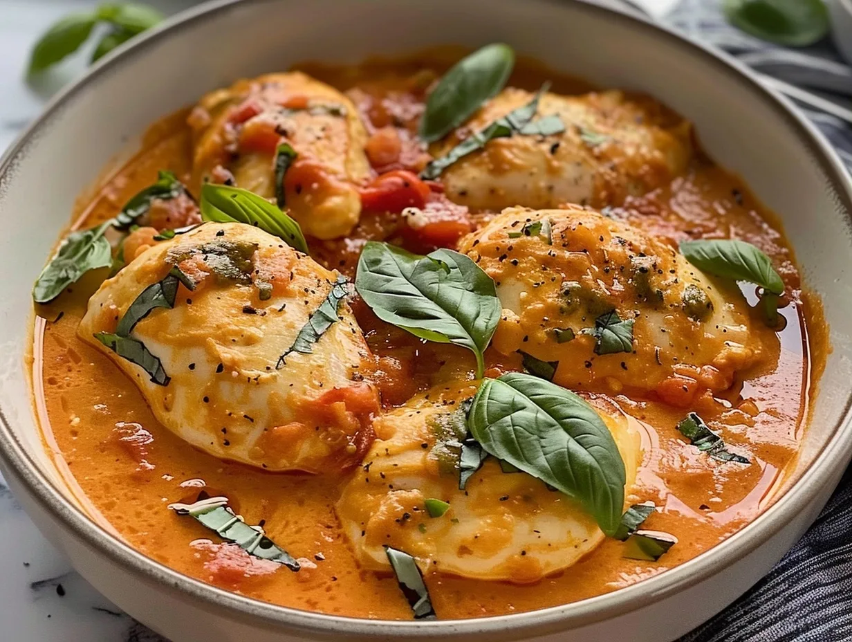 Slow Cooker Creamy Tomato Basil Chicken 3 Slow Cooker Creamy Tomato Basil Chicken