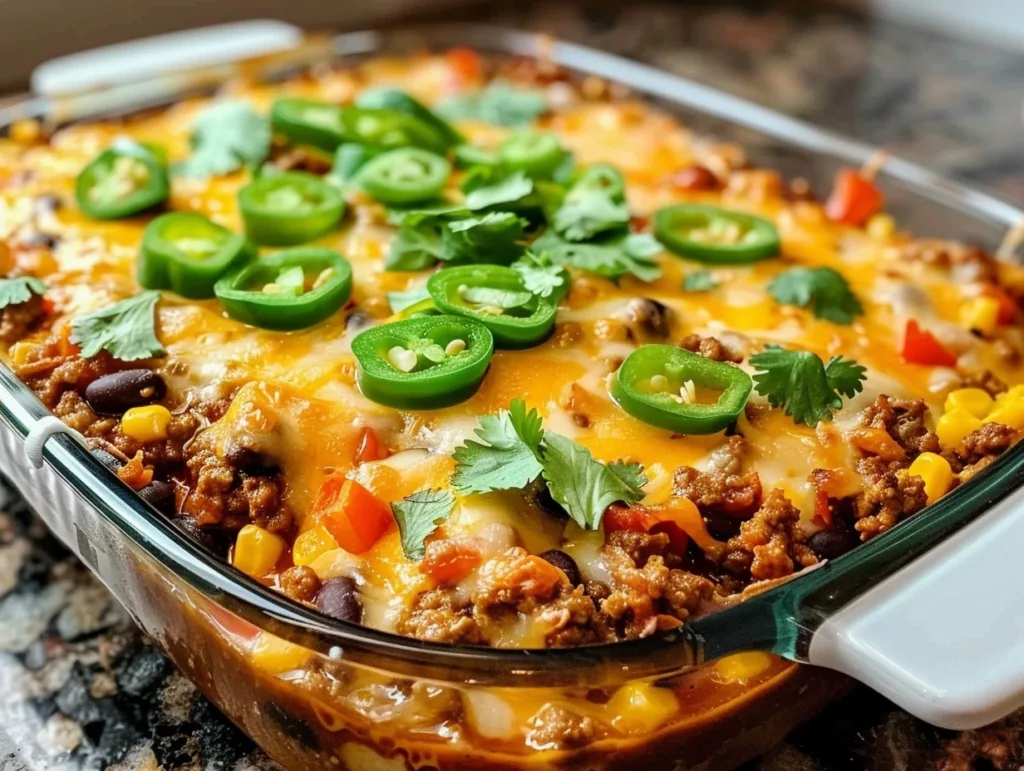 Mexican Ground Beef Casserole: Easy & Cheesy Comfort!