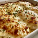 Creamy Parmesan Baked Caesar Chicken
