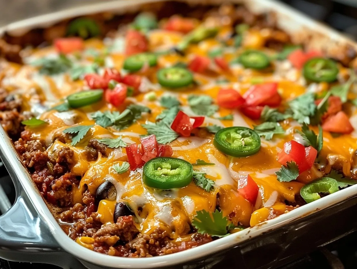 Mexican Ground Beef Casserole: Easy & Cheesy Comfort!