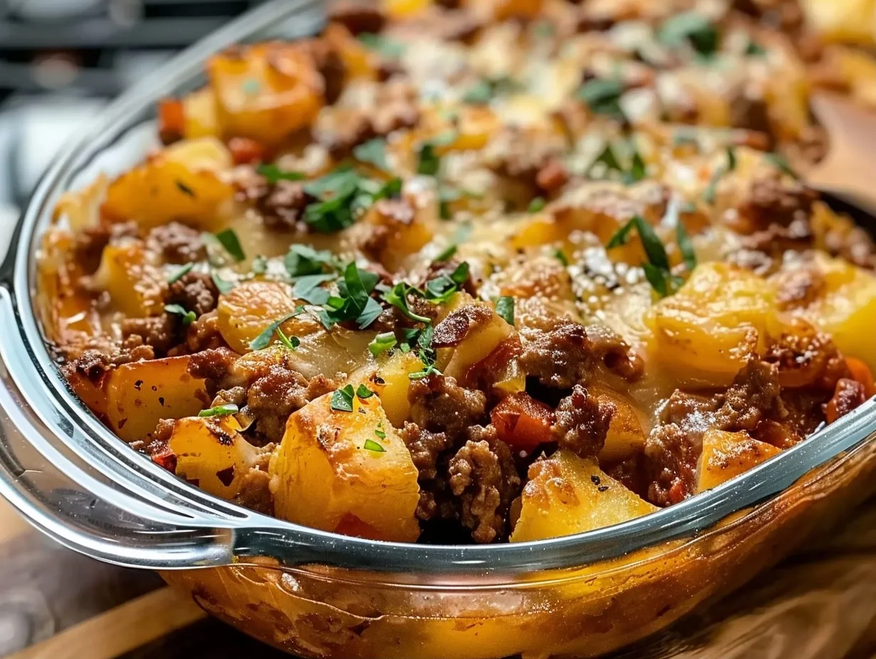 Cowboy Casserole with Ground Beef and Potatoes You'll Love 3 Cowboy Casserole with Ground Beef and Potatoes You'll Love