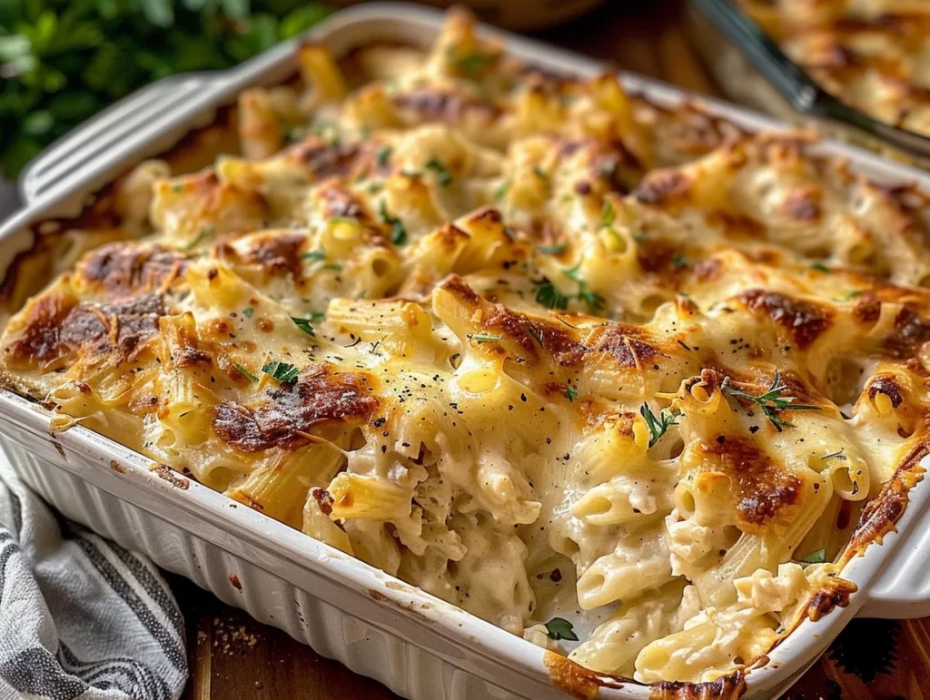 Chicken Alfredo Pasta Bake Casserole: The Ultimate Comfort Food