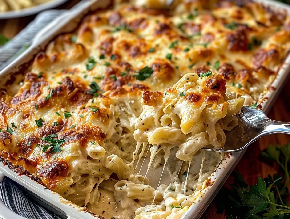 Chicken Alfredo Pasta Bake Casserole: The Ultimate Comfort Food