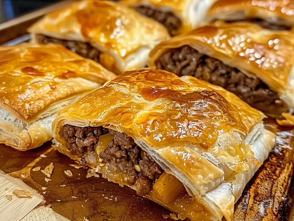 Oven-Baked 4-Ingredient Beef Crescent Squares