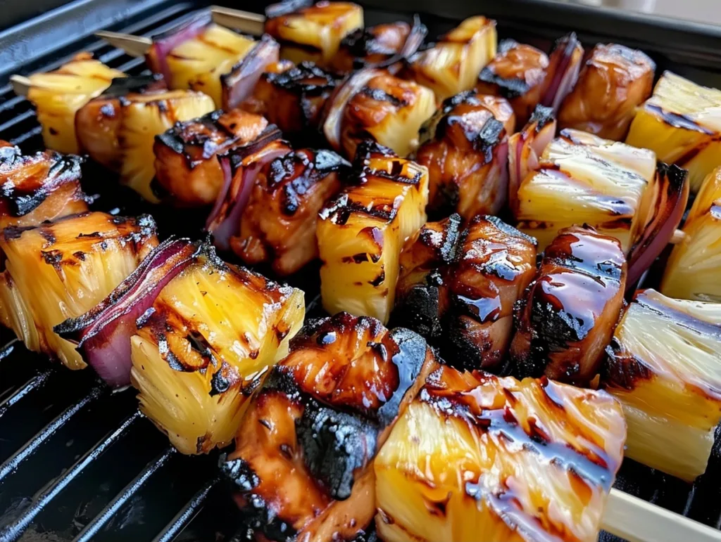 Easy Grilled Pineapple Chicken Kabobs 4 Easy Grilled Pineapple Chicken Kabobs