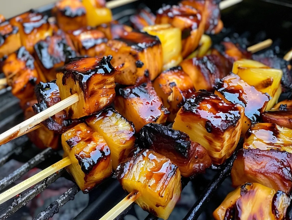 Easy Grilled Pineapple Chicken Kabobs 3 Easy Grilled Pineapple Chicken Kabobs