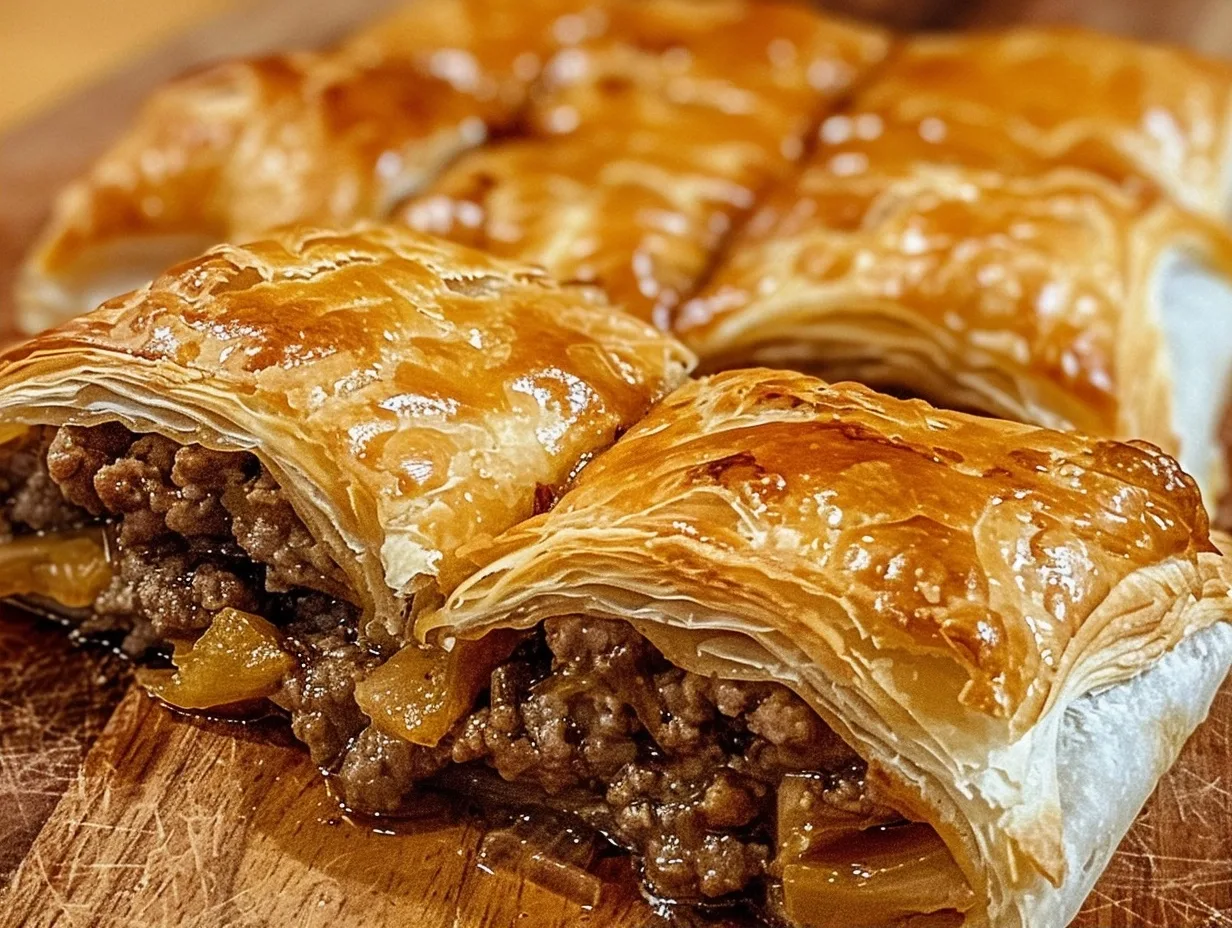 Oven-Baked 4-Ingredient Beef Crescent Squares