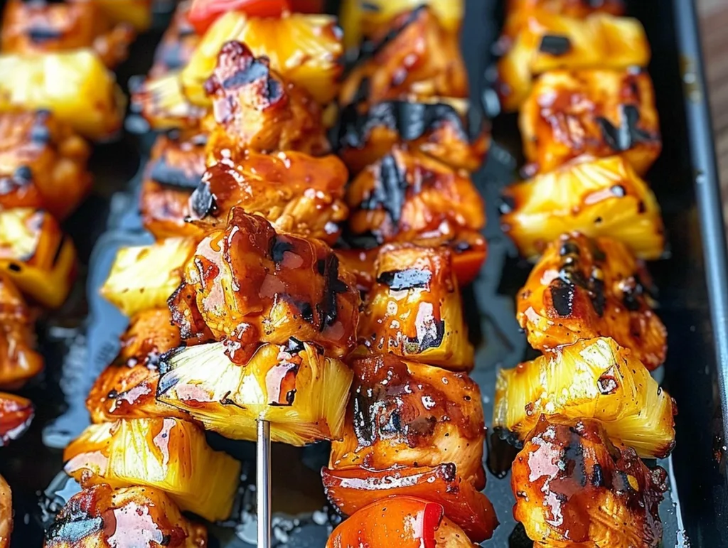 BBQ Pineapple Chicken Kabobs: A Family Favorite