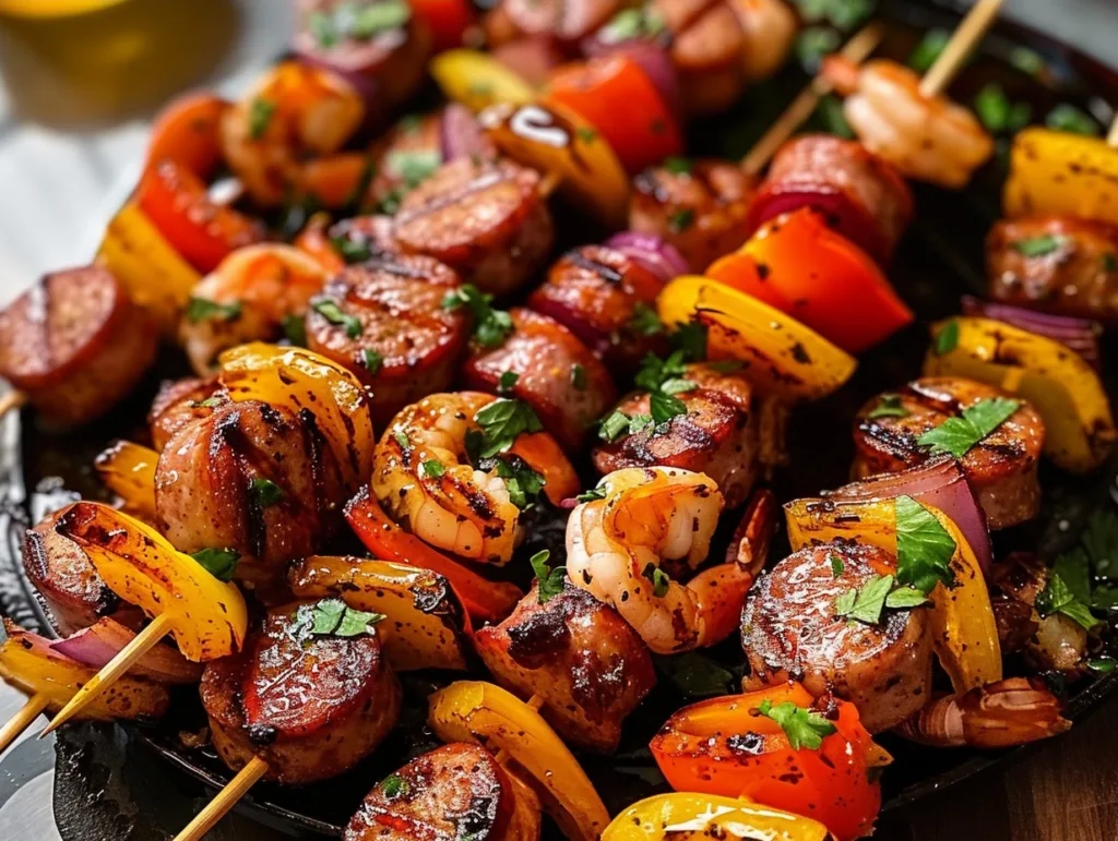 Sausage and Shrimp Kabobs for Cozy Family Dinners