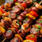 Sausage and Shrimp Kabobs for Cozy Family Dinners