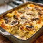 Mushroom Cauliflower Cottage Cheese Bake Recipe