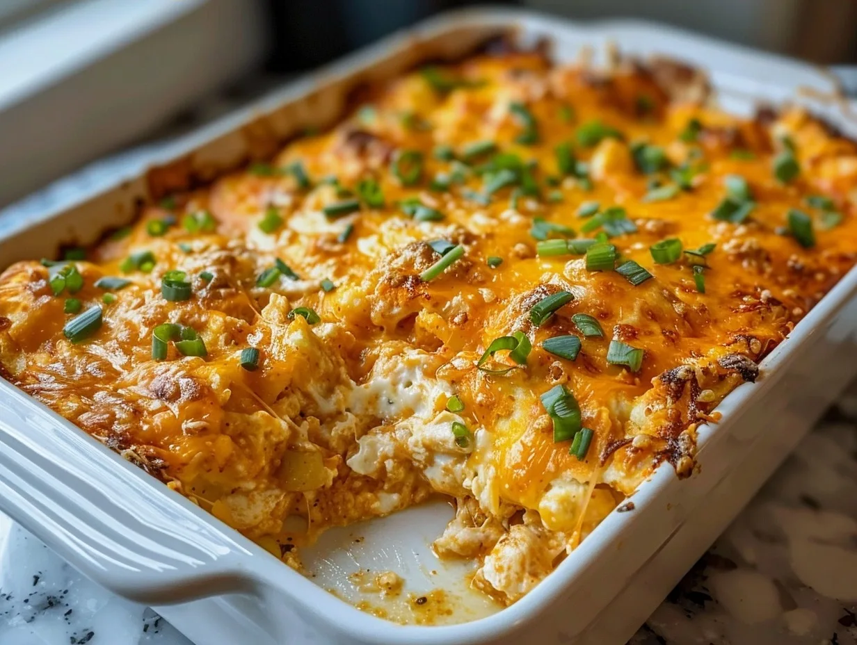Buffalo Chicken Cottage Cheese Bake Recipe 4 Buffalo Chicken Cottage Cheese Bake Recipe