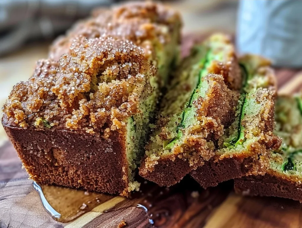 Classic Zucchini Bread Recipe with Cinnamon Streusel Topping