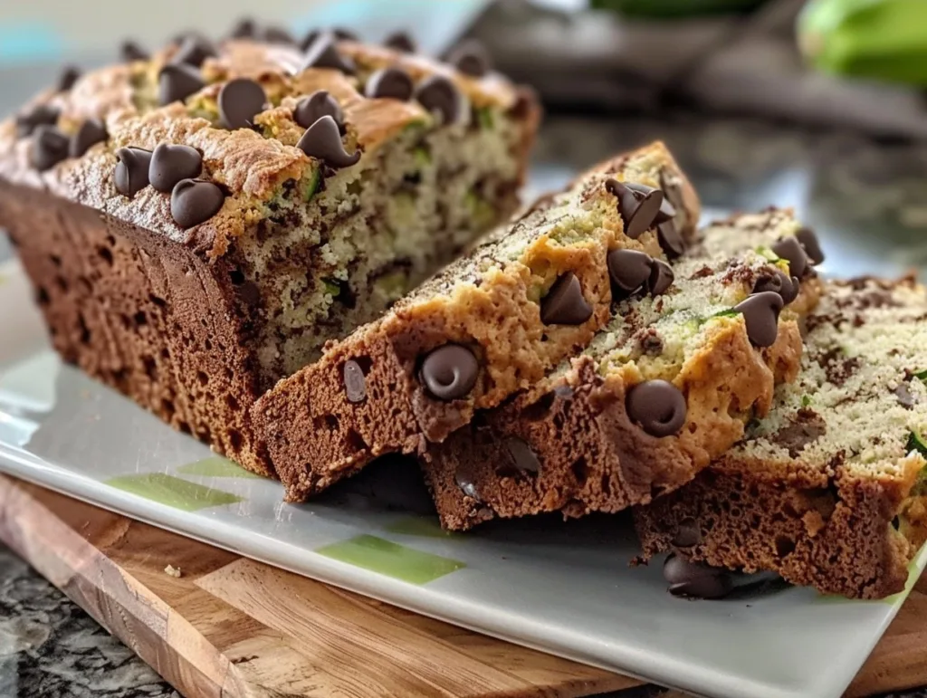 Moist Zucchini Bread with Chocolate Chips Recipe