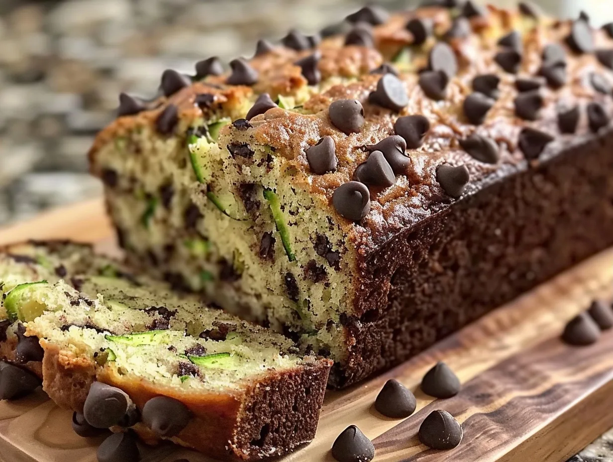 Moist Zucchini Bread with Chocolate Chips Recipe