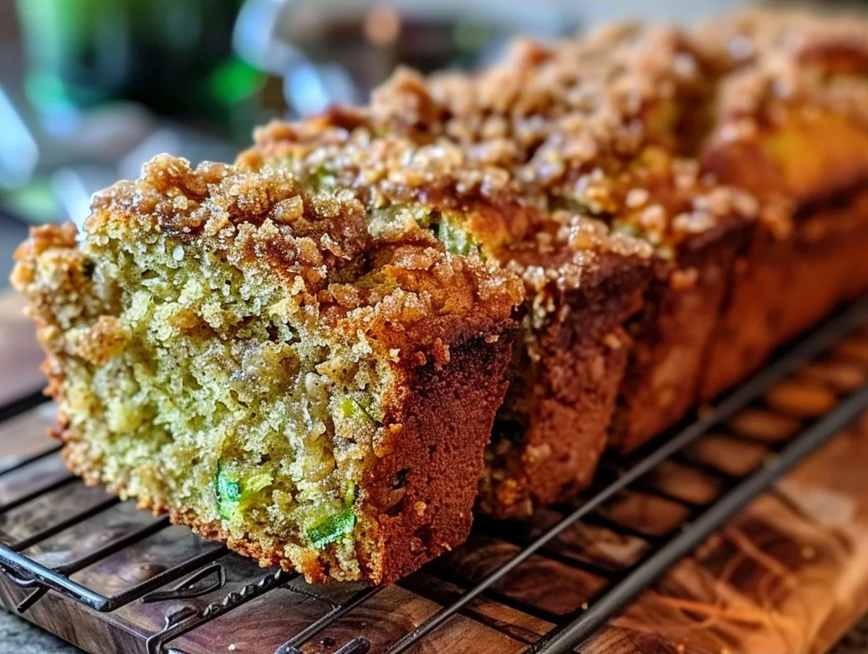 Classic Zucchini Bread Recipe with Cinnamon Streusel Topping