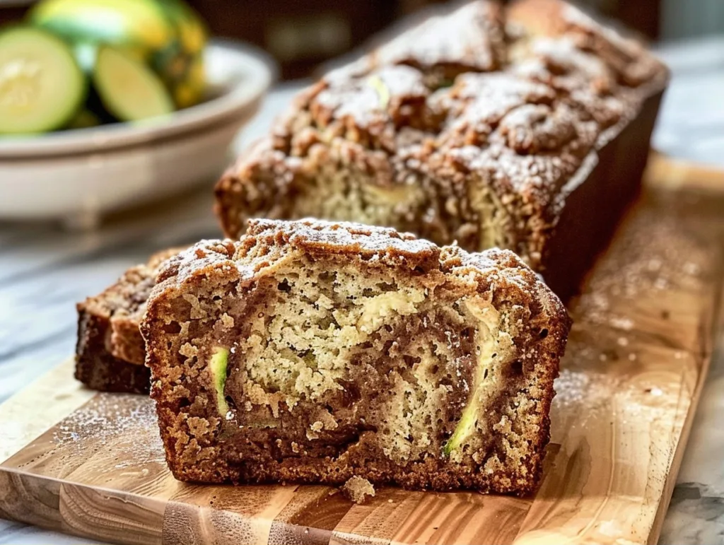 Moist Cinnamon Swirl Zucchini Bread Recipe