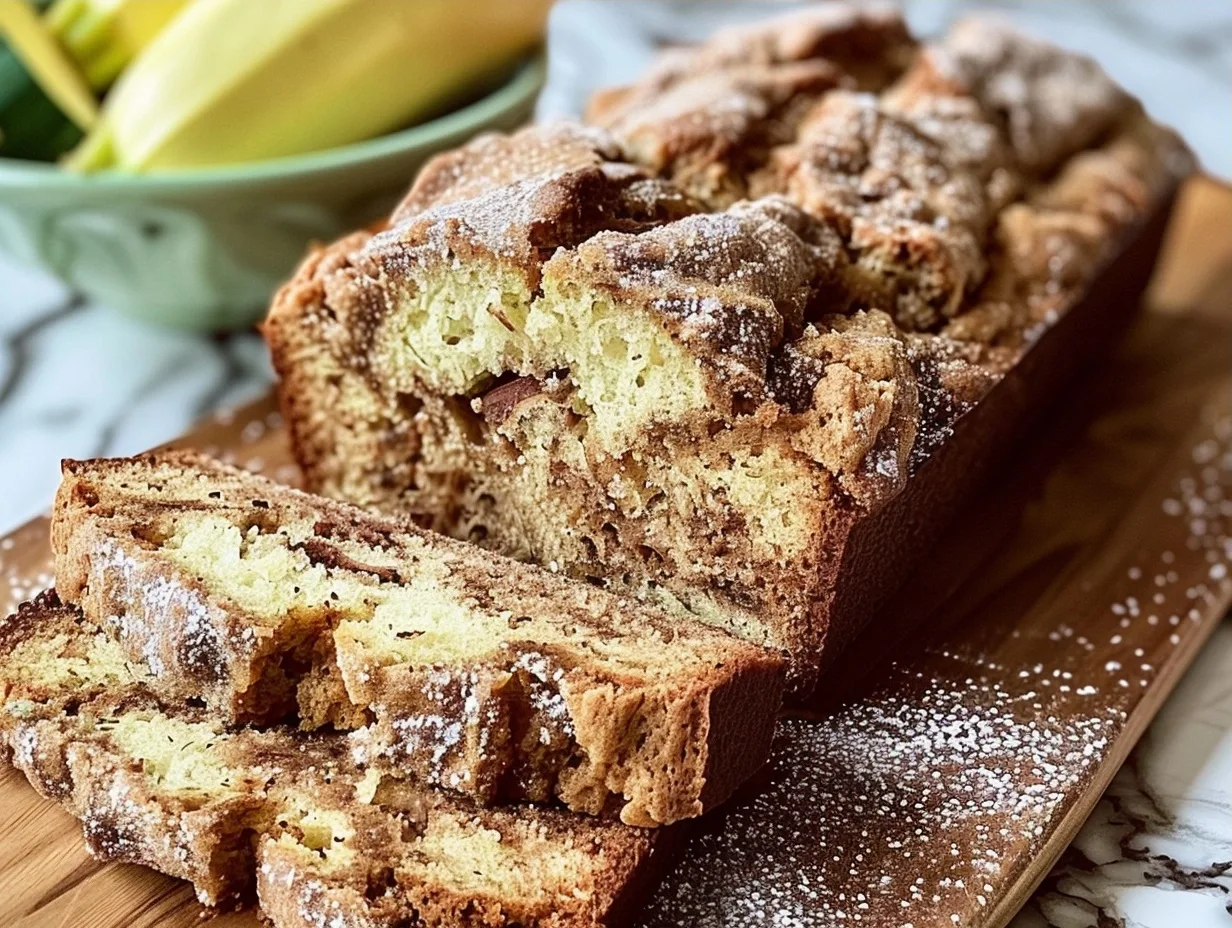 Moist Cinnamon Swirl Zucchini Bread Recipe