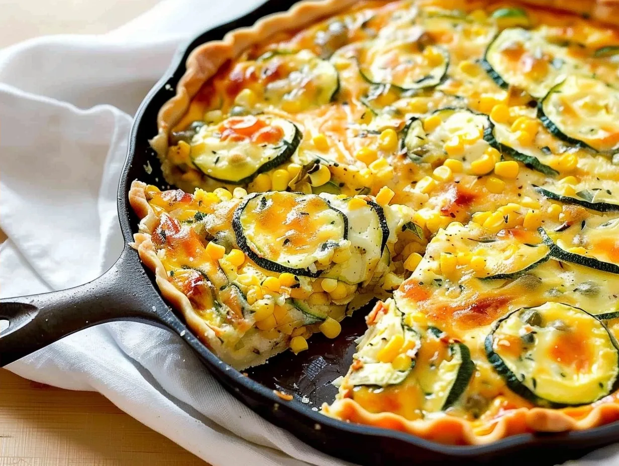 Zucchini and Sweet Corn Quiche: A Family Favorite! 1 Zucchini and Sweet Corn Quiche: A Family Favorite!