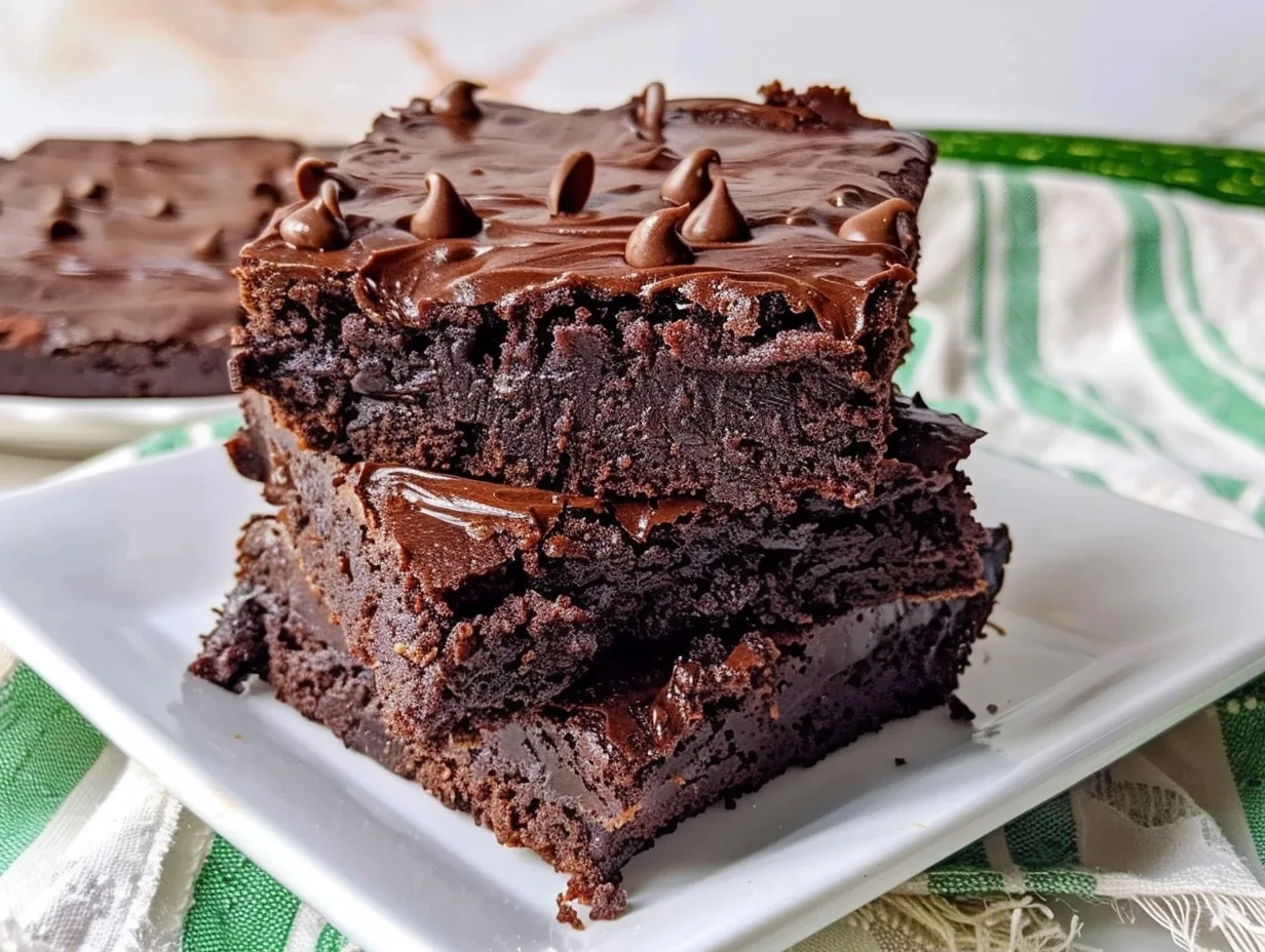 Moist and Decadent Zucchini Brownies with Frosting 3 Moist and Decadent Zucchini Brownies with Frosting