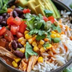 The Best Slow Cooker Chicken Burrito Bowl