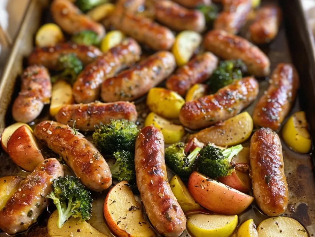 Easy Chicken Apple Sausage Sheet Pan Dinner 4 Easy Chicken Apple Sausage Sheet Pan Dinner