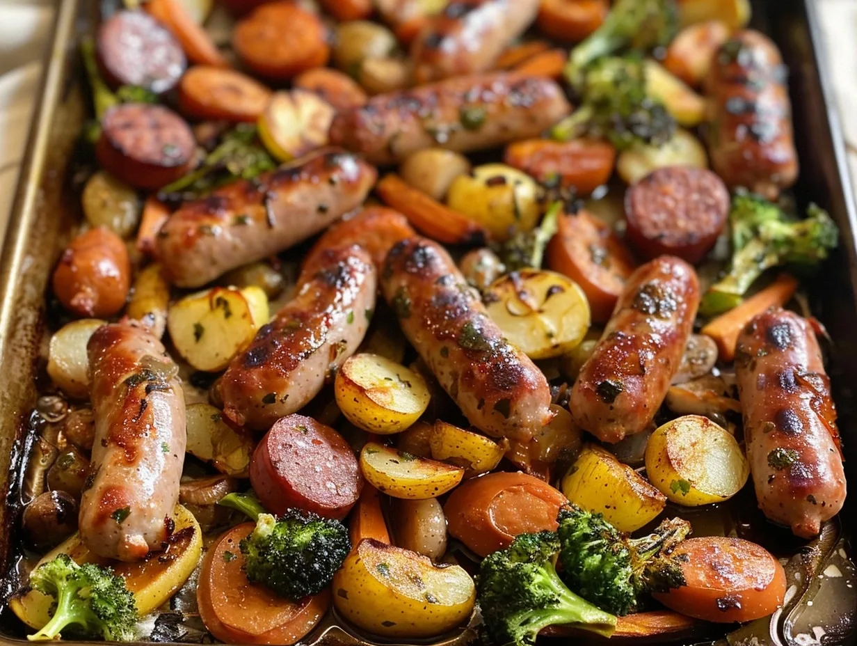 Easy Chicken Apple Sausage Sheet Pan Dinner 3 Easy Chicken Apple Sausage Sheet Pan Dinner