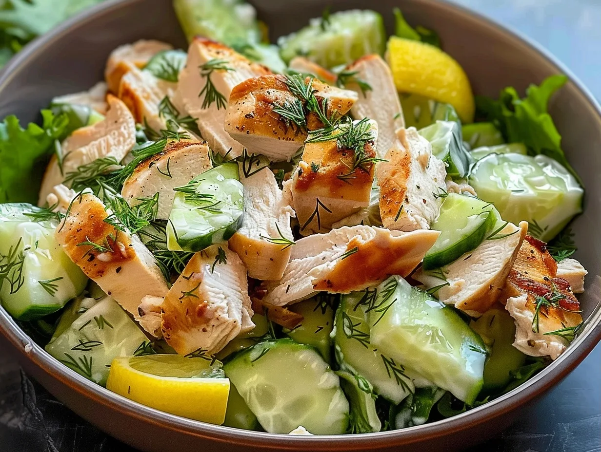 Cucumber Dill Rotisserie Chicken Salad Recipe