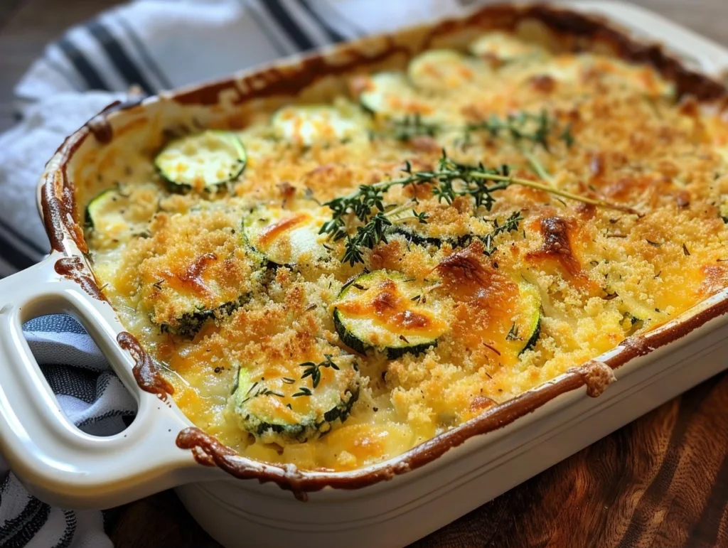 Easy Cheesy Zucchini Casserole