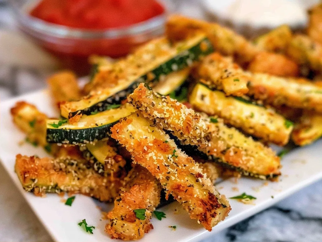 Oven Baked Parmesan Zucchini Fries