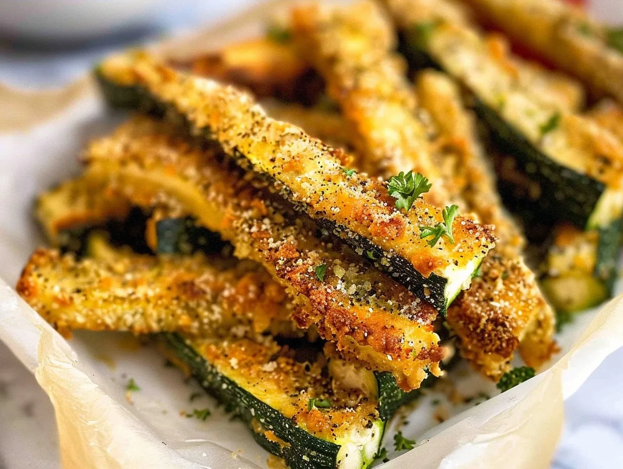 Oven Baked Parmesan Zucchini Fries