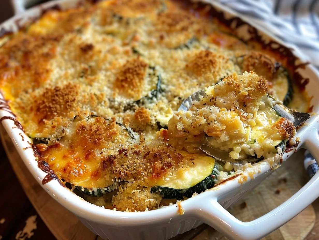 Easy Cheesy Zucchini Casserole