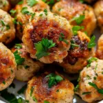 Ground Chicken Meatballs High Protein Dinner