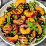 Grilled Peach Salad with Candied Pecans 5 Grilled Peach Salad with Candied Pecans