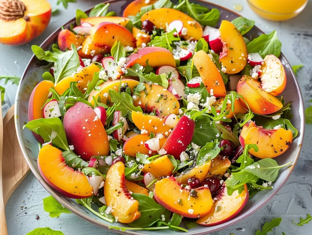 The Best Summer Peach Salad Recipe