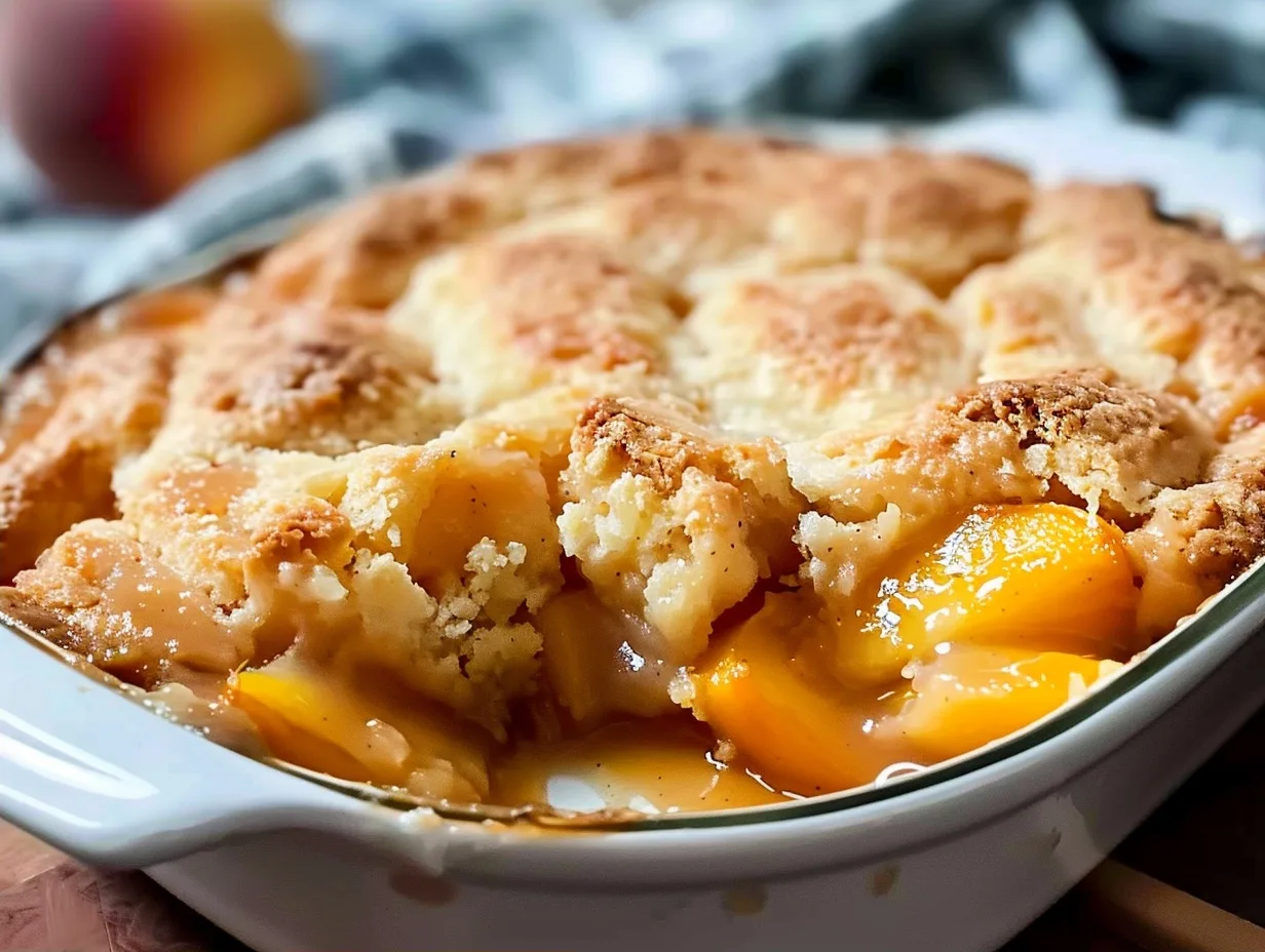 Quick Peach Cobbler: 3 Ingredients To Sweet Perfection