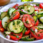 The Best Refreshing Cucumber Tomato Salad 3 The Best Refreshing Cucumber Tomato Salad