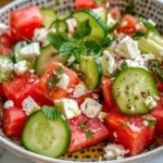 Watermelon Cucumber Feta Salad: The Perfect Summer Dish 3 Watermelon Cucumber Feta Salad: The Perfect Summer Dish