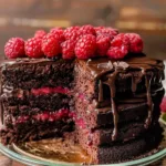 Decadent Chocolate Raspberry Cake 3 Decadent Chocolate Raspberry Cake
