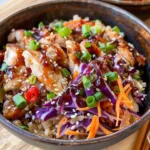 Teriyaki Chicken and Cabbage Bowls