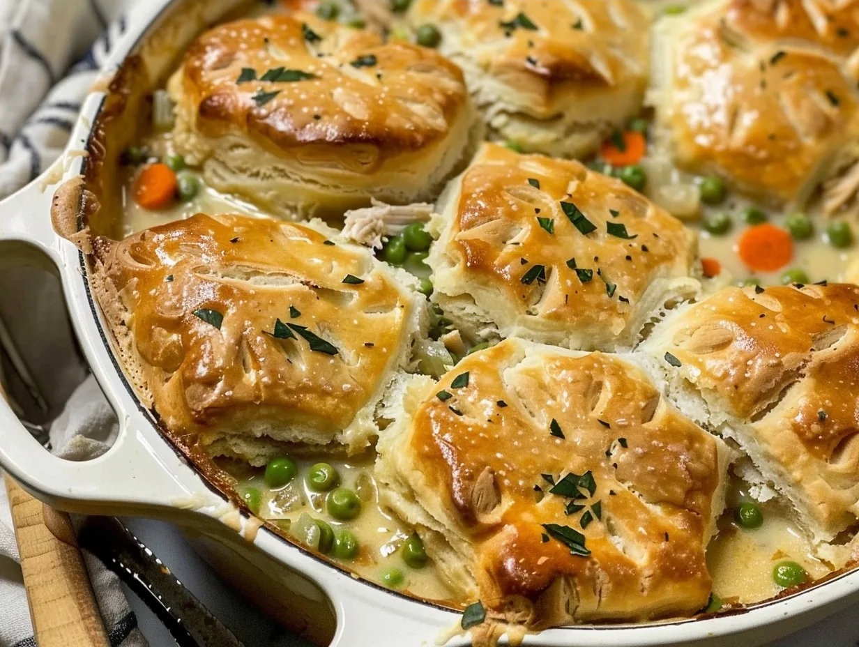 The Ultimate Chicken Pot Pie with Biscuits 3 The Ultimate Chicken Pot Pie with Biscuits
