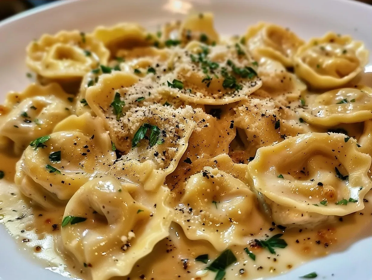 Garlic Parmesan Chicken Tortellini: The Best Creamy Dinner